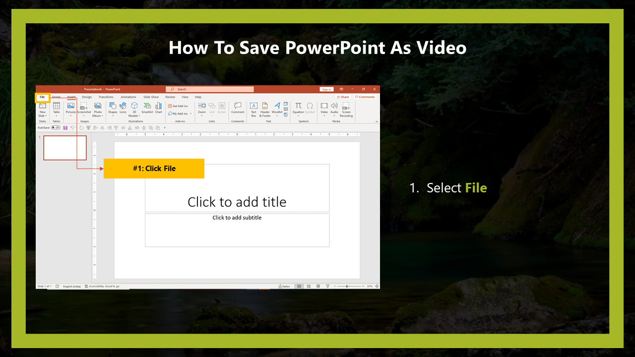 13_How To Save PowerPoint As Video